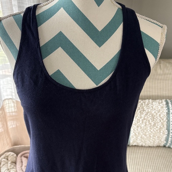 Navy Racerback Tank Dress - Picture 2 of 9
